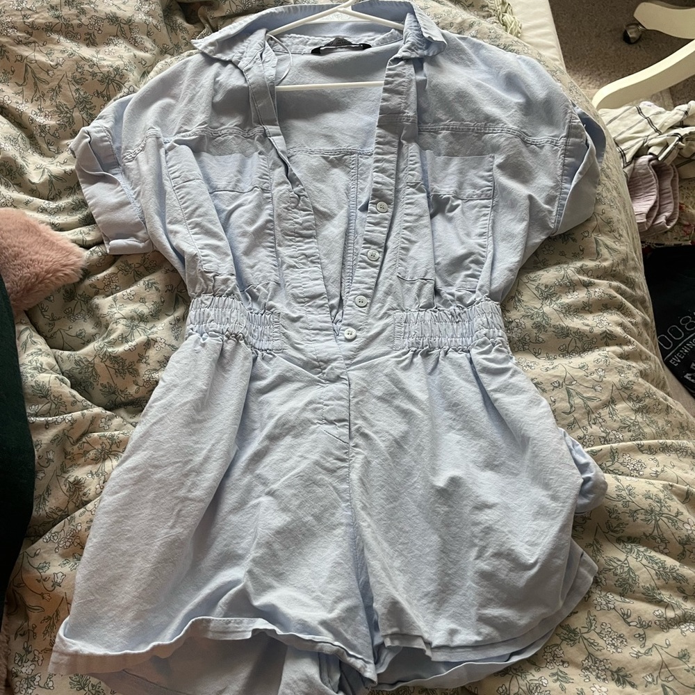 zara utility romper